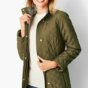 Talbot's Long Quilted Jacket